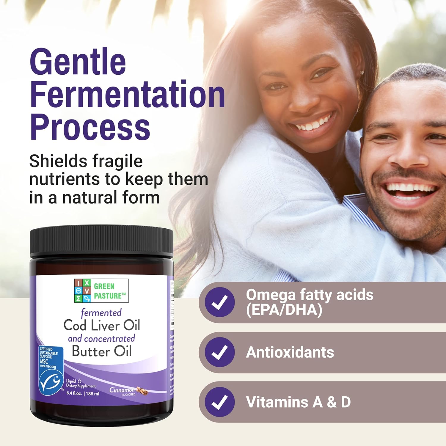 Green Pasture Blue Ice Royal Butter Oil/Fermented Cod Liver Oil Blend