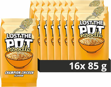 Pot Noodle Champion Chicken Lost The Pot Noodle Low In Saturated Fat Instant Noodles, 16X 85 G