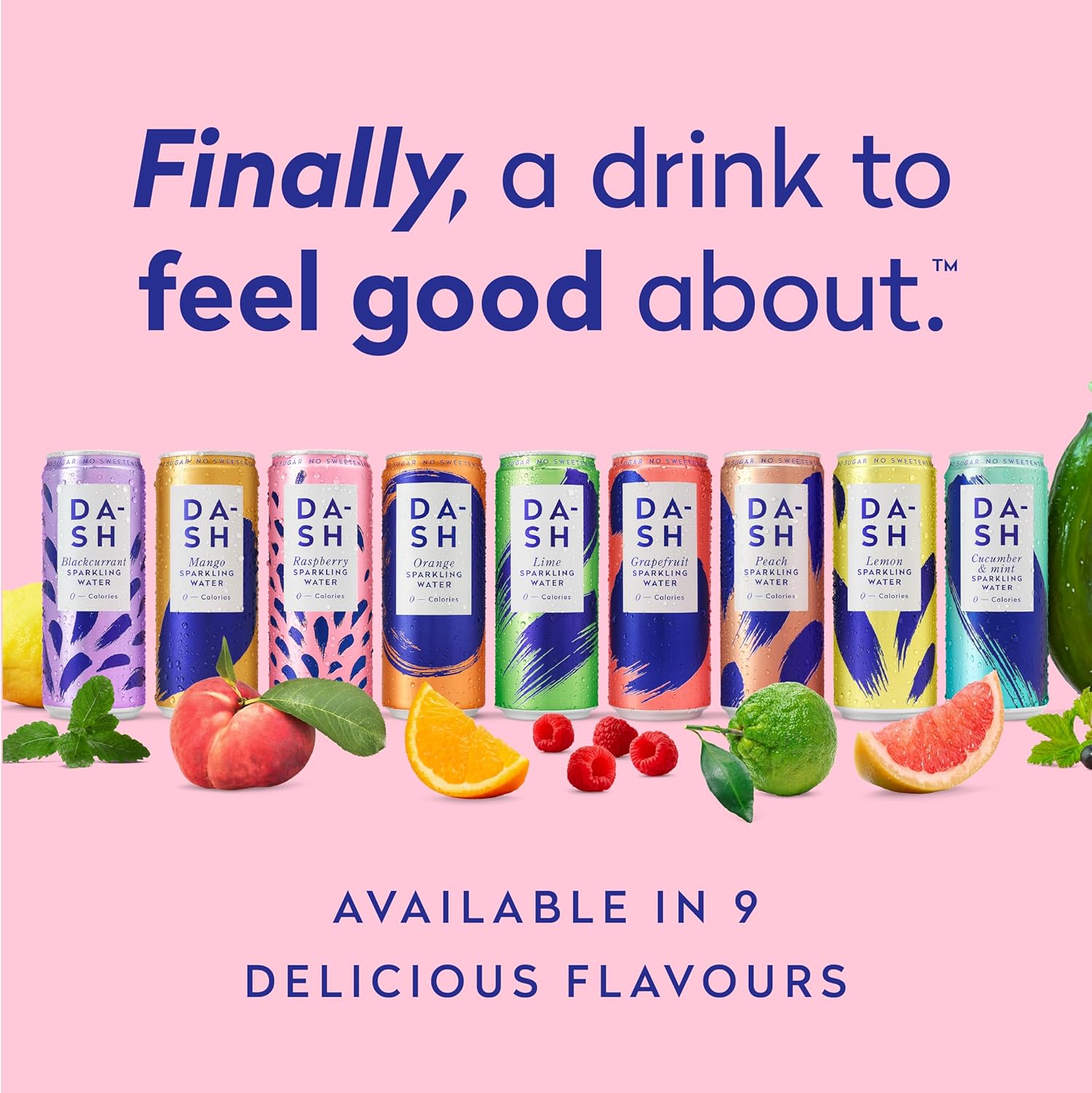 Dash Water Lemon - 12 x Lemon Flavoured Sparkling Spring Water - NO Sugar, NO Sweetener, NO Calories - Infused with Wonky Fruit (12 x 330ml cans) : Amazon.co.uk: Grocery