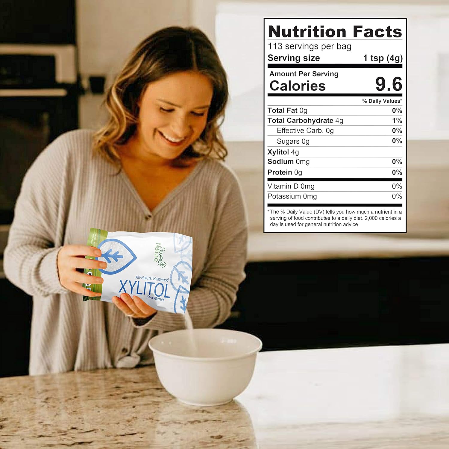 Sweet Nature Birch Xylitol Sweetener Keto Friendly (3 Lbs)