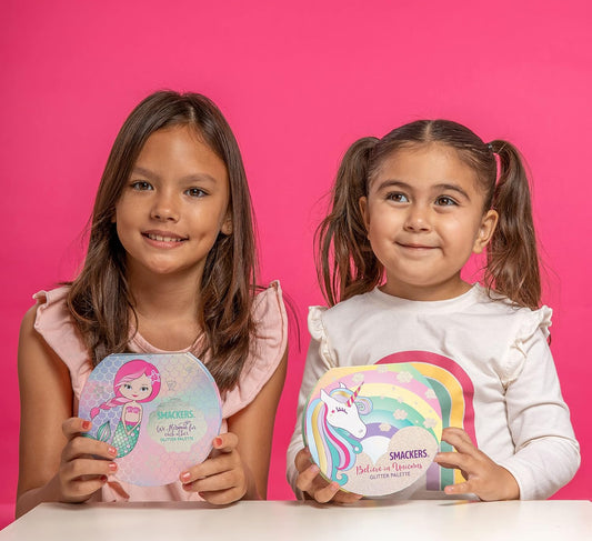 Lip Smacker Sparkle & Shine Eyeshadow Makeup Palette, Sweet As Candy Shimmer | Christmas Make Up Collection | Holiday Present | Gift For Girls