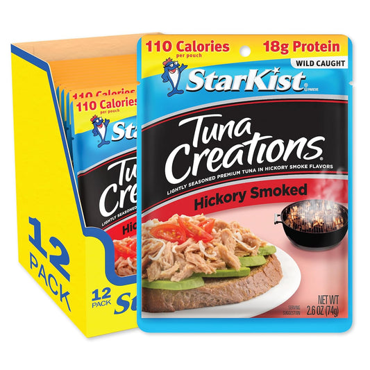 Starkist Tuna Creations, Hickory Smoked, Packaging May Vary, 2.6 Oz, Pack Of 24
