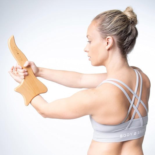 Body Back Wooden Gua Sha Massage Tool - Wood Therapy Lymphatic Drainag