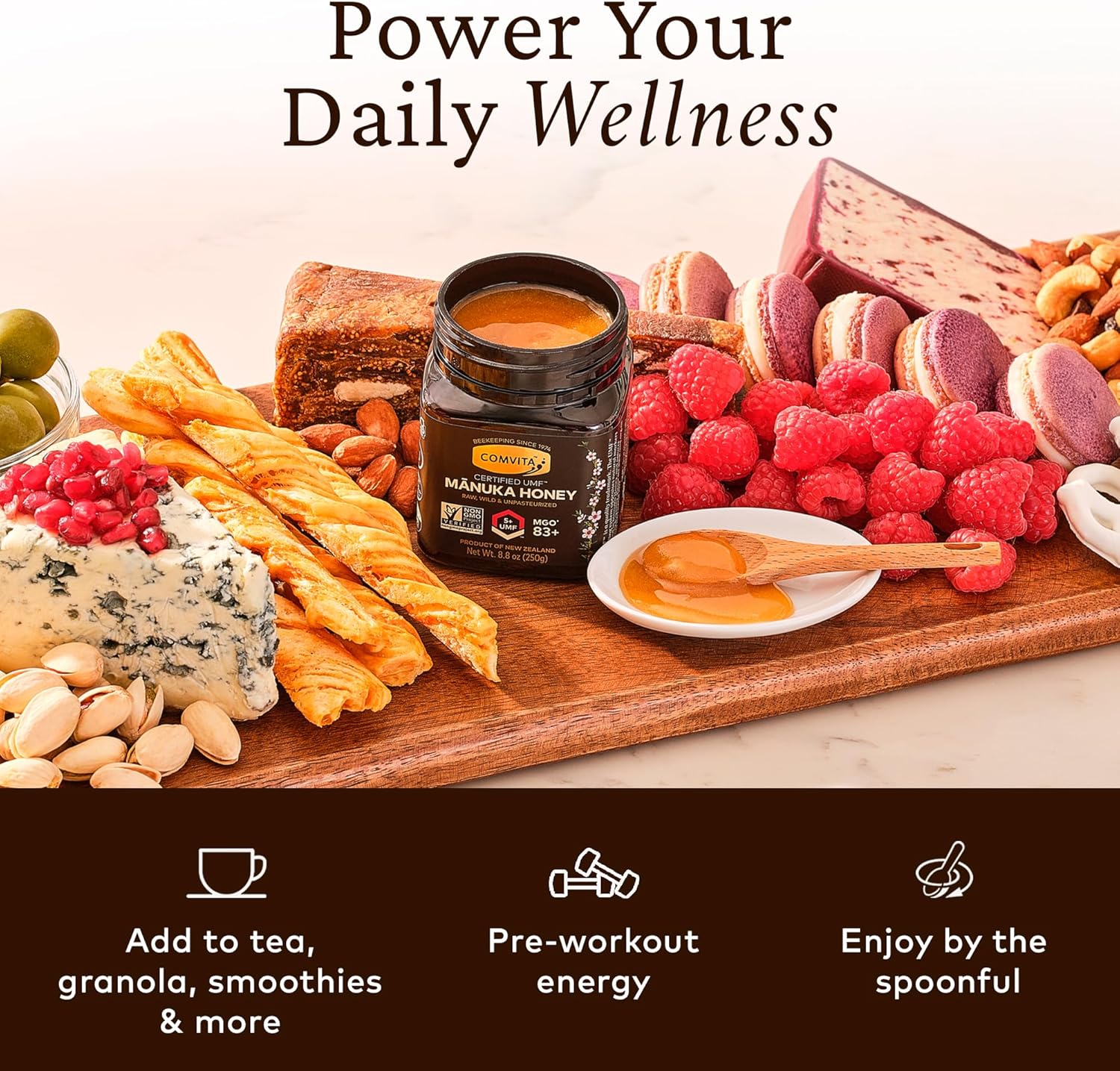 Comvita Manuka Honey UMF 5+ MGO 83 250g : Amazon.co.uk: Grocery