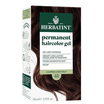 Herbatint Permanent Hair Dye For Women - 4D Golden Chestnut - For Up To 100% Gray Coverage Of Resistant Gray Hair - Ammonia-Free, Alcohol-Free & Vegan - Salon Influenced Hair Color 5.75 Fl Oz