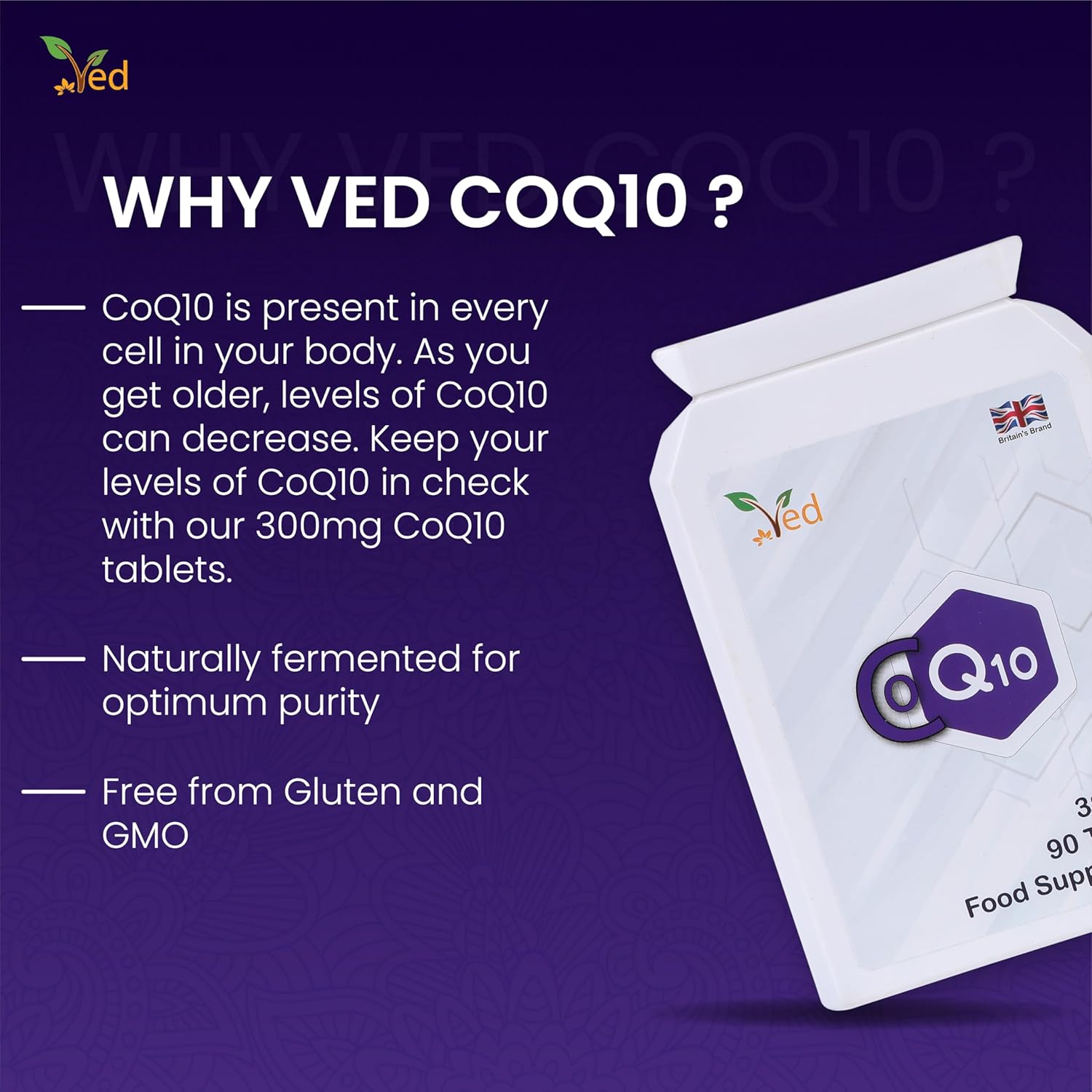 Ved Co Enzyme Q10 300mg : Amazon.co.uk: Health & Personal Care