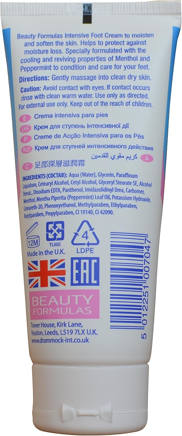 Three Packs Of Beauty Formulas Intensive Foot Cream 100Ml