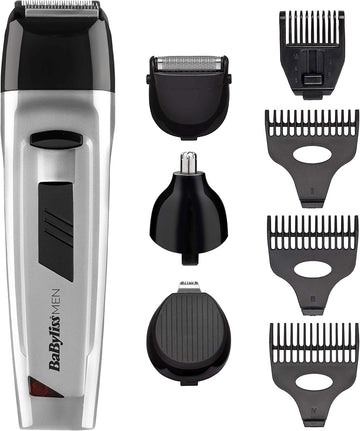 7056Nu Babyliss Men 8 In 1 All Over Grooming Kit