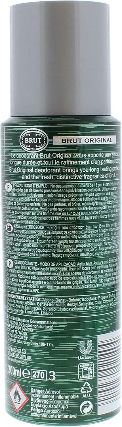Brut Original Deodorant 200 Ml