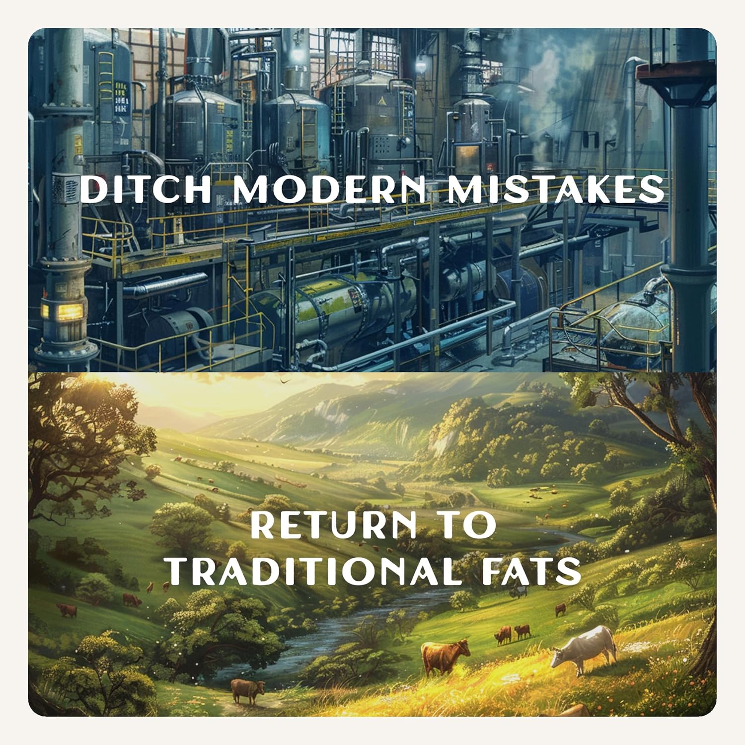 Traditional Nutrients Whipped Tallow Skin Cream Grass Fed + Plain, No Additives, Tallow Face Cream, Tallow Lotion, Glass Jar, Tallow Balm, Beef Tallow Moisturizer (16 Oz.) : Patio, Lawn & Garden