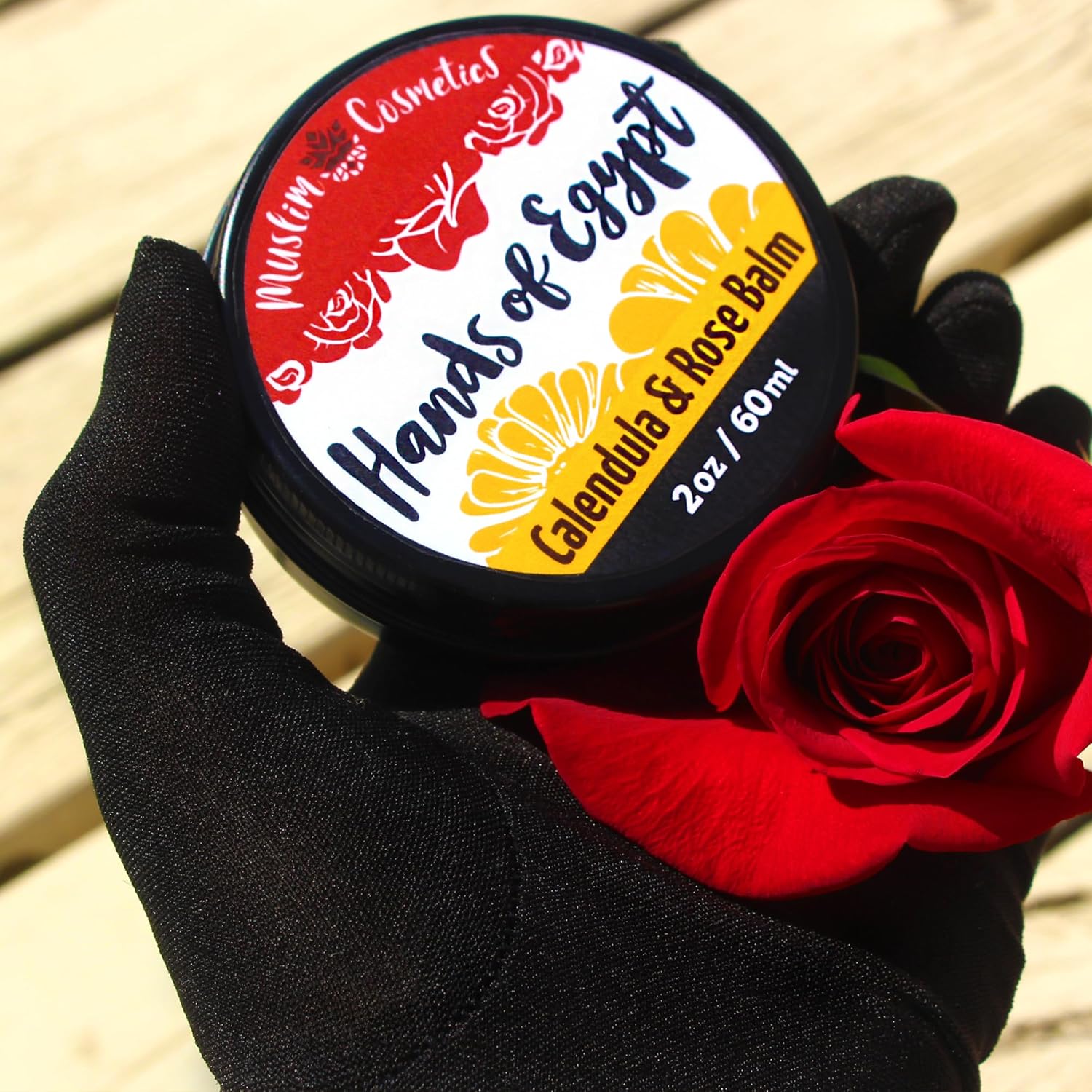 Organic Calendula Rose Balm | Moisturising Hand & Body Cream | Rose & Frankincense Essential Oil | Natural | Made In Canada - Muslim Cosmetics - Hands Of Egypt 2Oz : Beauty & Personal Care