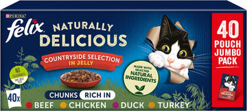 Felix Naturally Delicious Countryside Selection Wet Cat Food 40X80G7613038269207