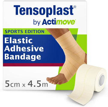 Tensoplast By Actimove Sports Edition Eab Tape For Firm Compression, With Medium Support For Joints, 5 Cm X 4.5 M, Cream, 1 Roll
