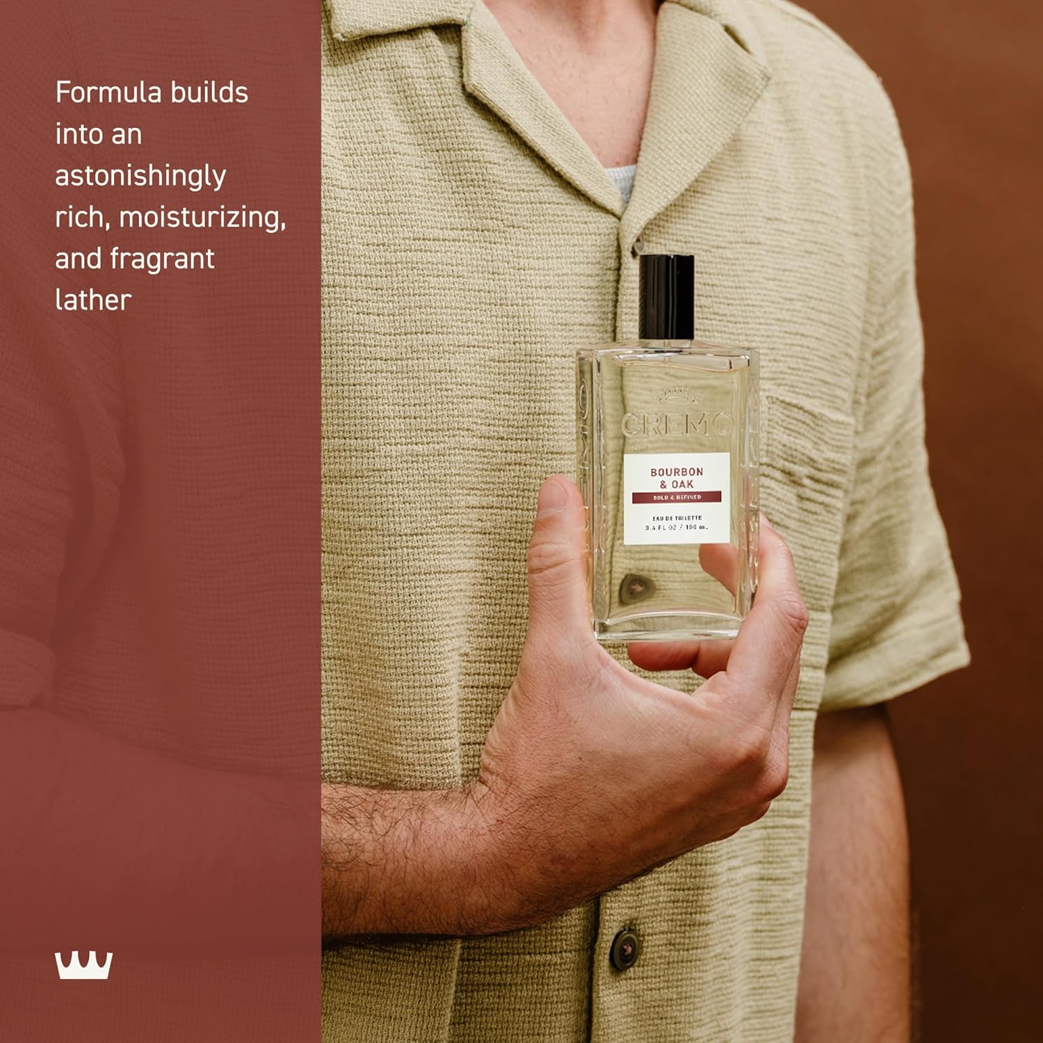 Cremo Cologne For Men - Vintage Suede Mens Cologne Spray- A Combination Of White Moss, Rich Amber, And Smooth Suede, Fragrances For Men, 3.4 Fl Oz : Beauty & Personal Care