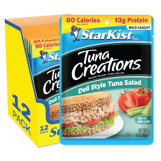 Starkist Ready-To-Eat Tuna Salad, Original Deli Style, 3 Oz Pouch (Pack Of 24) (Packaging May Vary)