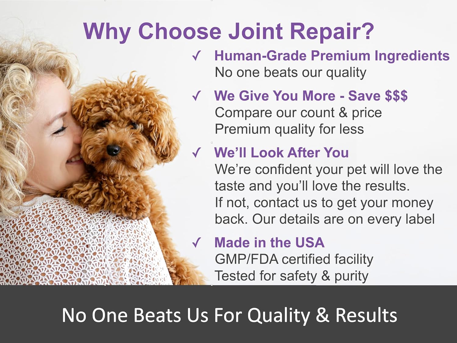 Advanced Joint Repair Hip & Joint Health Supplement for Dogs - Relieves Arthritis, Pain & Inflammation, Improve Mobility, Extra Strength Soft Chew Treats with Glucosamine, Chondroitin & MSM : Pet Supplies