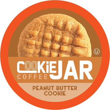 Cookie Jar Peanut Butter Flavored Coffee Pods For Keurig K Cup Brewers, 40 Count β Delicious Peanut Butter Flavor In Every Cup, Great For A Nutty Coffee Treat