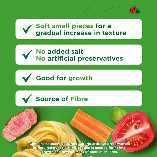 Cow & Gate Spaghetti Bolognese Baby Food Meal Jar 8+ Months 200G