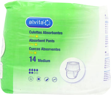 Alvita Incontinence Range Pants Absorbent Day Medium, 14'S (Pack Of 1)