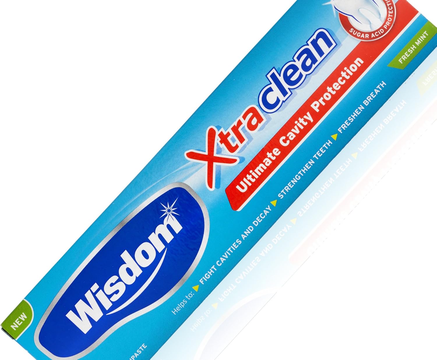 3X Wisdom Xtra Clean Fluoride Toothpaste Fresh Mint 100Ml