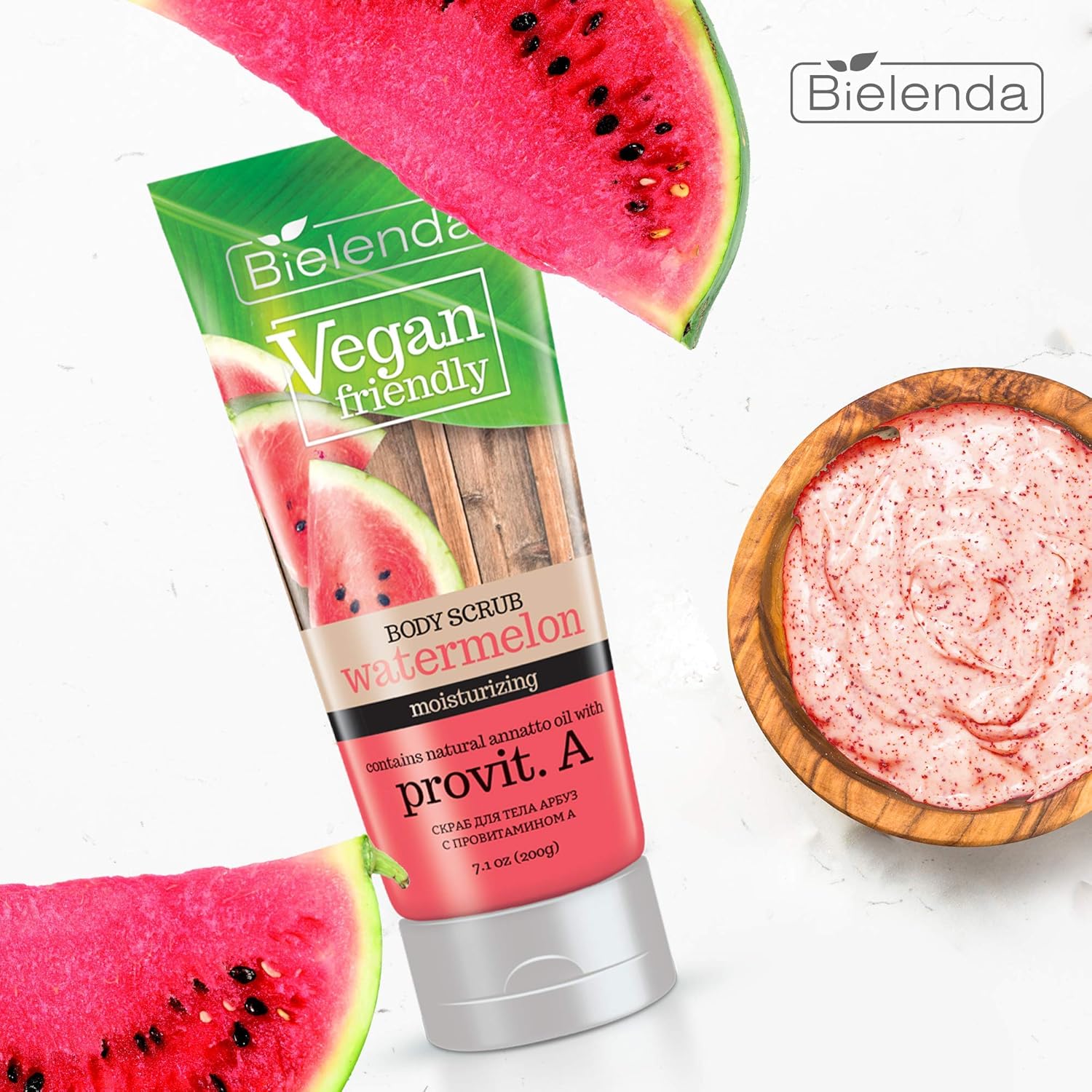 Bielenda Vegan Friendly - Peels Very Effectively, Gently Exfoliate Rough, Thickened Dead Skin, Cleanse, Restore Its Smoothness And Softness - Vegan Friendly Watermelon Body Scrub - 200 g : Amazon.co.uk: Beauty