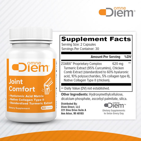 Omnediem Joint Comfort With Zoara, 60 Capsules – Dietary Supplement For Comprehensive Joint Care & Comfort