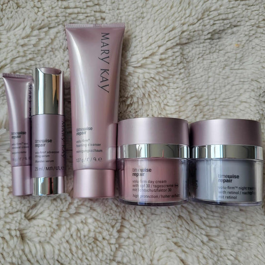 New Mary Kay Timewise Repair Volu-Firm 5 Product Set Adv Skin Care Full Size (Large)
