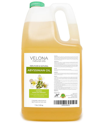 velona Abyssinian Oil 1 Gallon / 128 Fl Oz | 100% Pure and Natural Carrier Oil | Cold Pressed | Hair, Body Care | Use Today - Enjoy Results