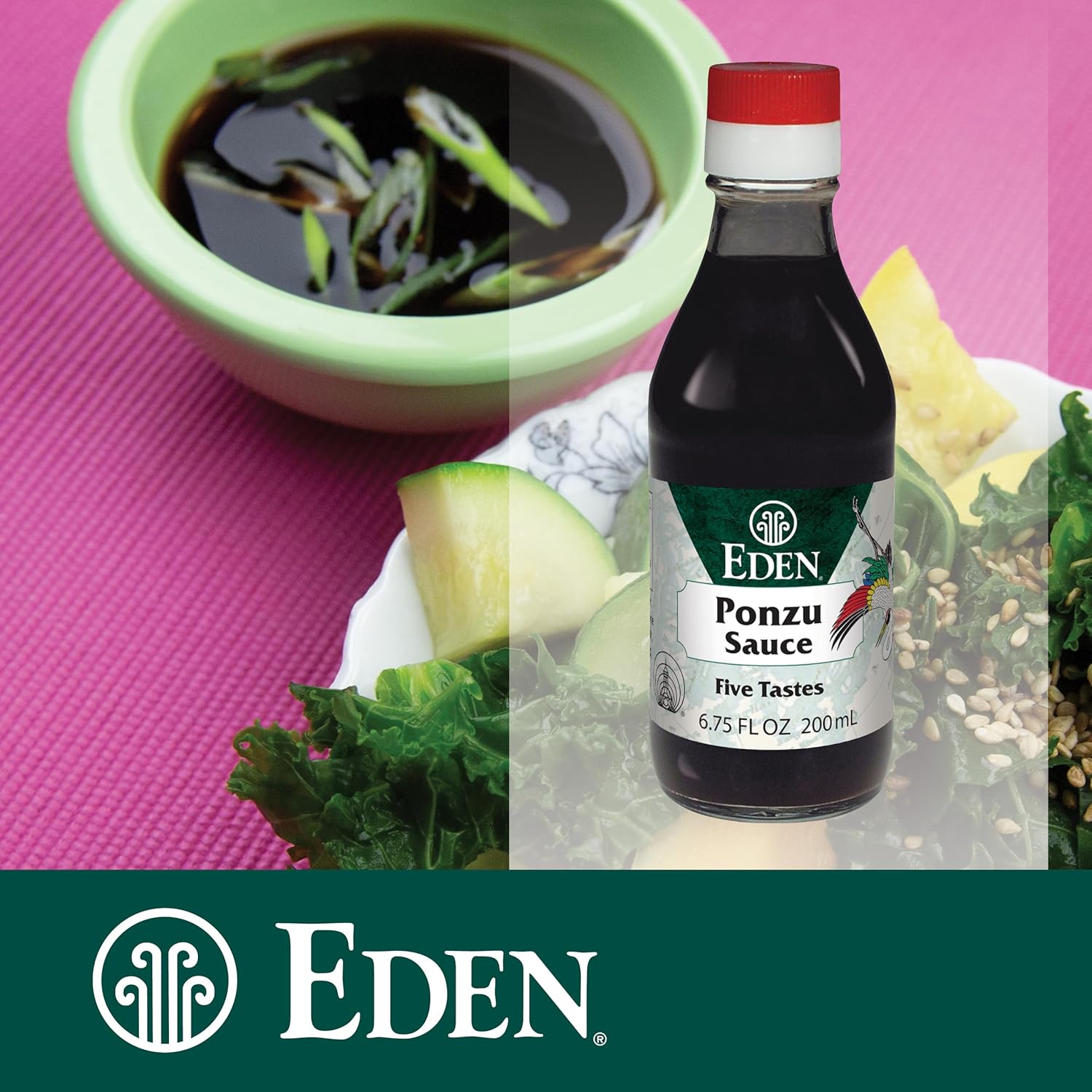 Eden Ponzu Sauce, Premium Traditional Five Flavor Umami Seasoning Made In Japan, Yuzu And Sudachi Juice, 6.75 Fl Oz Glass Bottle : Soy Sauces : Grocery & Gourmet Food