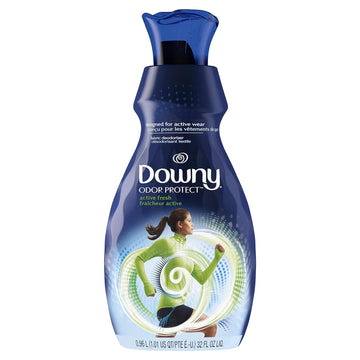 Downy Odor Protect Fabric Deodorizer And Fabric Conditioner, Active Fresh, 32 Fl Oz, Packaging May Vary