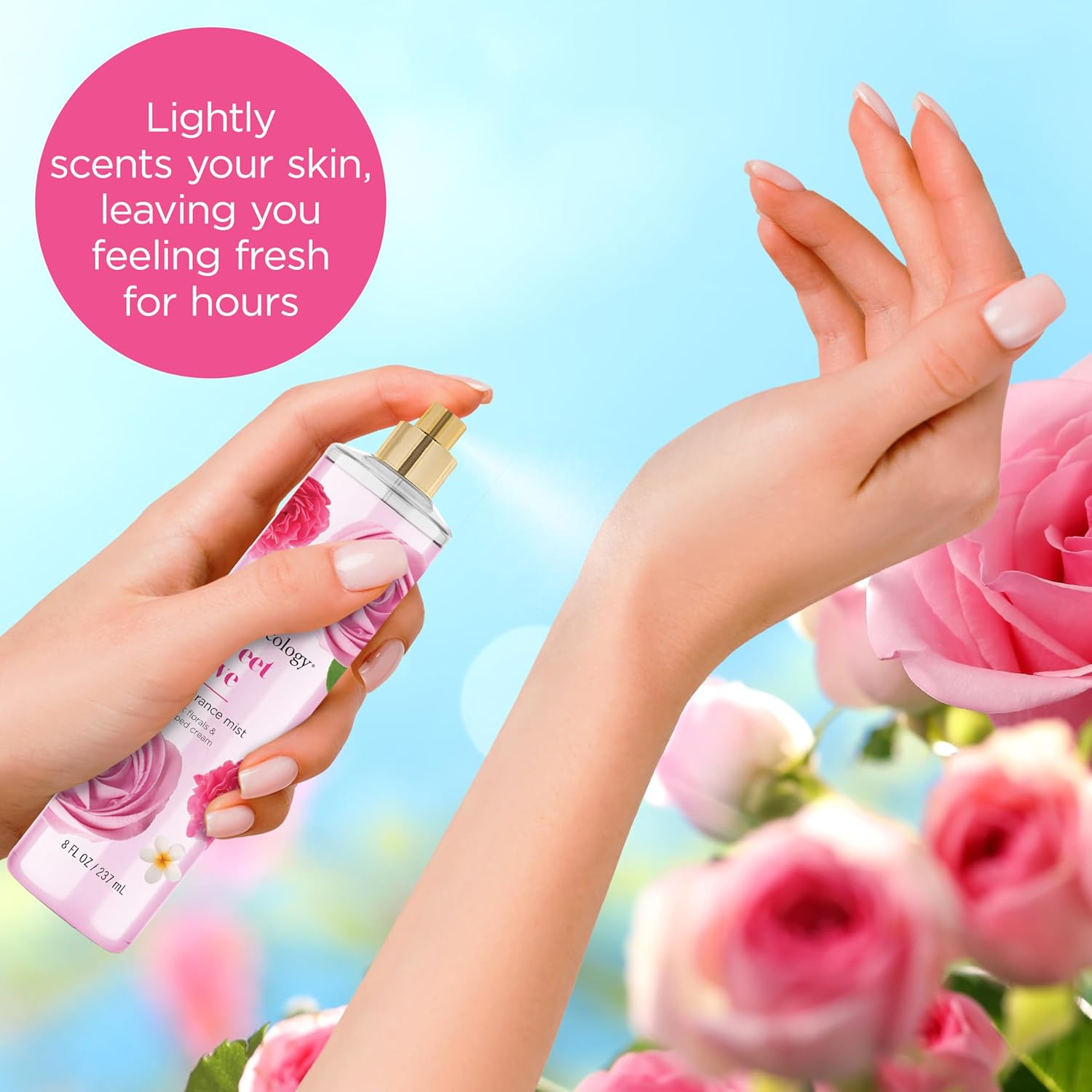 Bodycology Long-Lasting Fragrance Body Mist, Sweet Love, 8 Fl Oz : Beauty & Personal Care