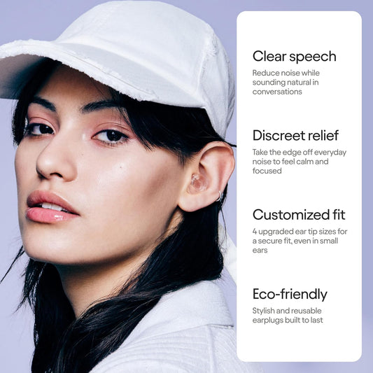 Loop Engage 2 Ear Plugs – Everyday Noise Relief With Clear Speech For Social Gatherings, Work, Conversation, Parenting & Noise Sensitivity – 16 Db Noise Reduction Earplugs