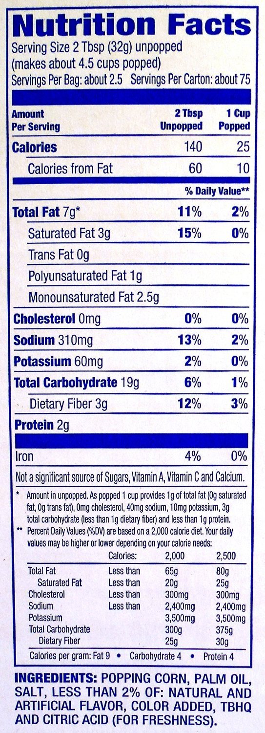 Act Ii Butter Lovers Microwave Popcorn (3 Ounce, 30 Bags)