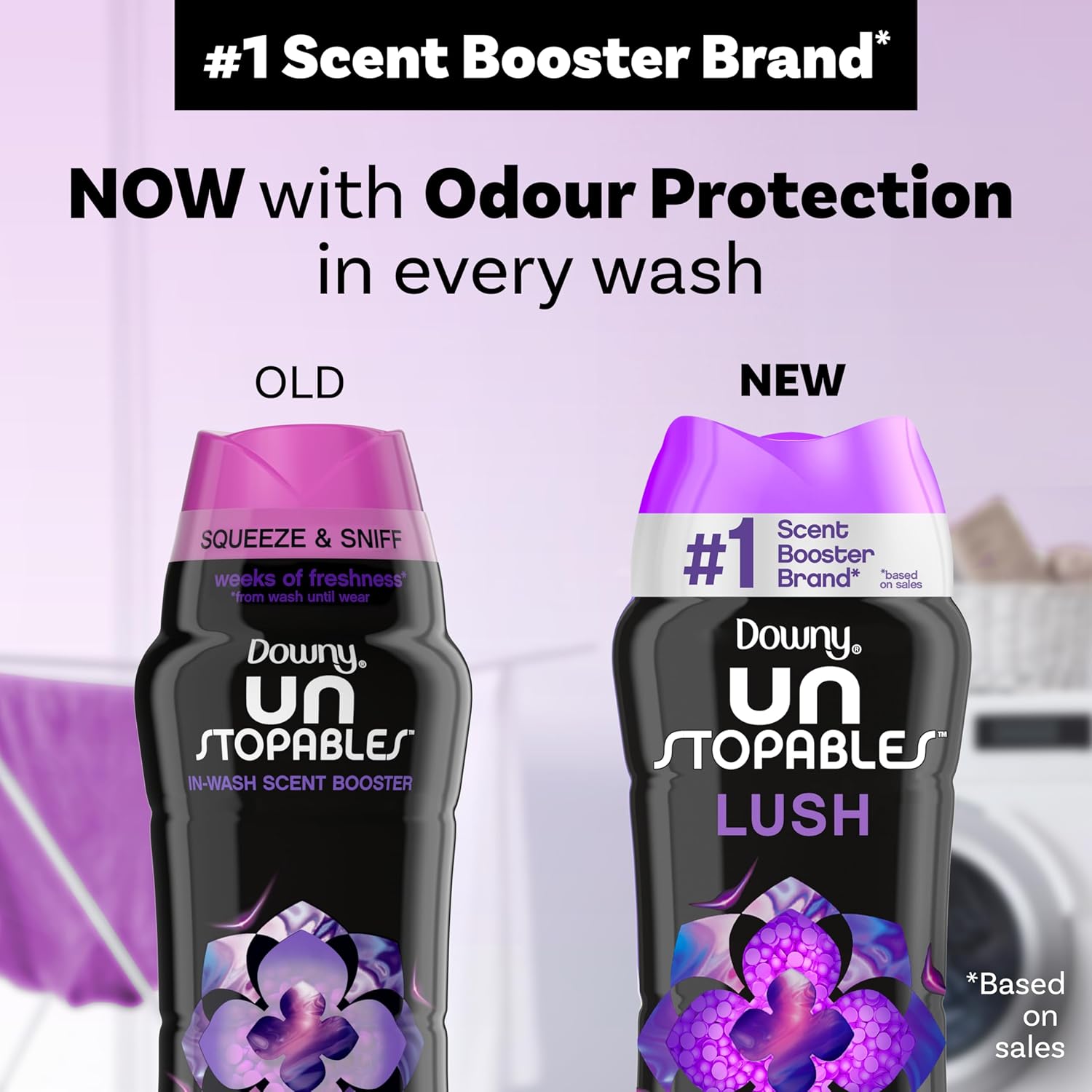 Downy Unstopables In-Wash Laundry Scent Booster Beads, Lush, 24 Oz