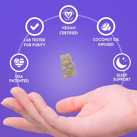 Sugarbearpro Sleep Aid Gummies For Adults With Melatonin 4Mg, Magnesium, L-Theanine, 5 Htp, B6, Valerian Root - Vegan Sleep Vitamins (1 Month Supply)