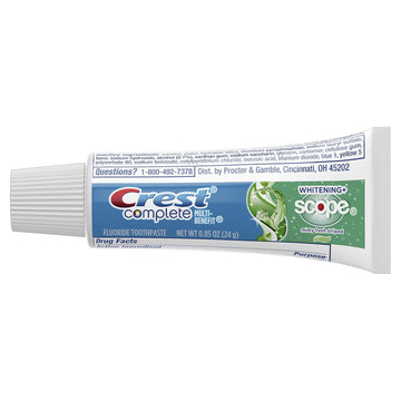 Crest Complete Whitening Plus Scope Multi-Benefit Fluoride Toothpaste, Minty Fresh, 0.85 Ounce (Pack Of 36)