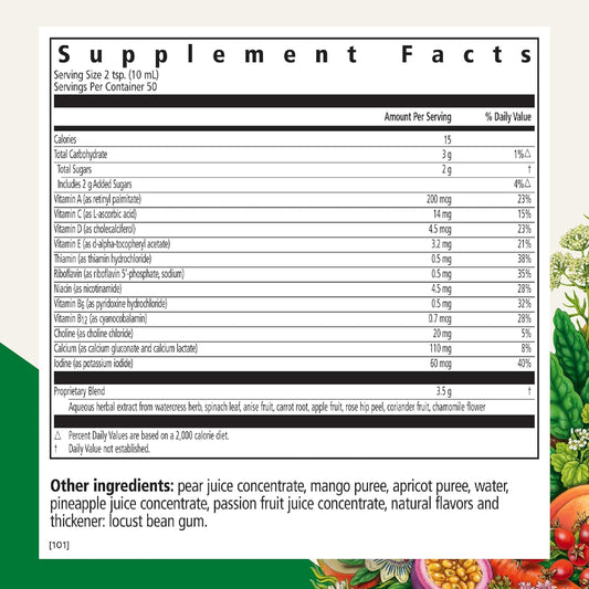 Floradix, Floradix Kinder Love Vegan ChildrenāS Liquid Multivitamin For Healthy Development, 17 Oz