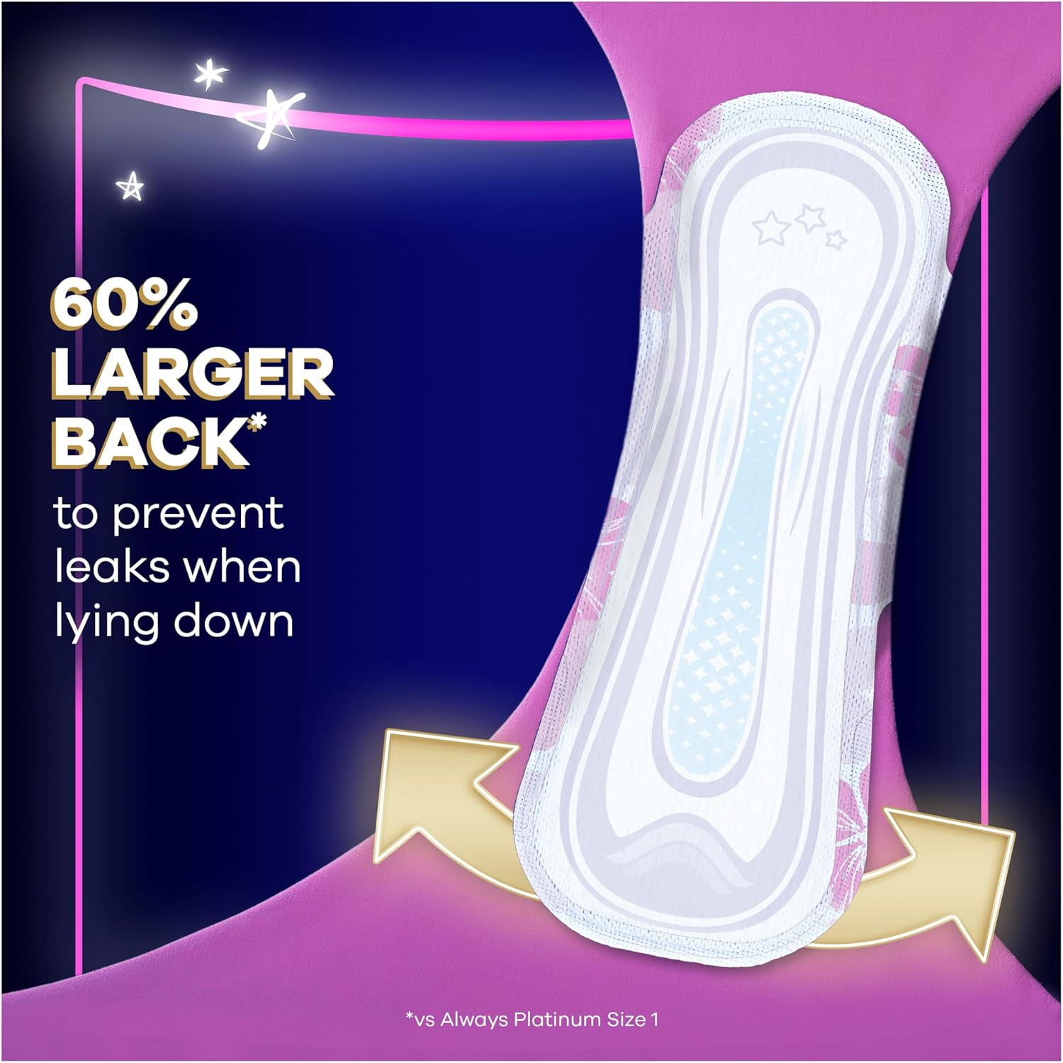 Always Platinum Secure Night Size 4 Sanitary Towels Wings VP 4x12ct : Amazon.co.uk: Health & Personal Care