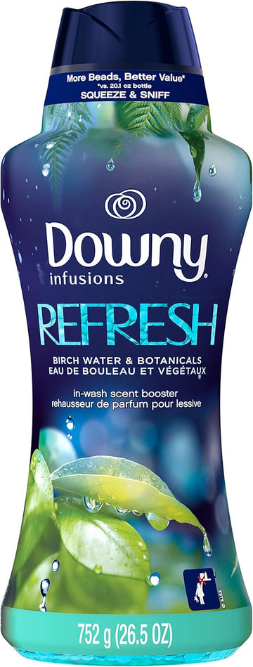 Downy Infusions Laundry Scent Booster Beads, Refresh, Birch Water & Botanicals, 26.5 Oz