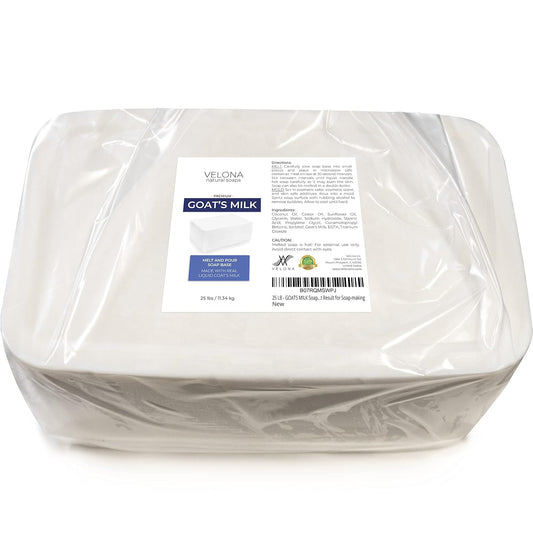 Velona 25 Lb - Goats Milk Soap Base | Wholesale & Bulk | Sls/Sles Free | Melt And Pour | Natural Bars For The Best Result For Soap-Making