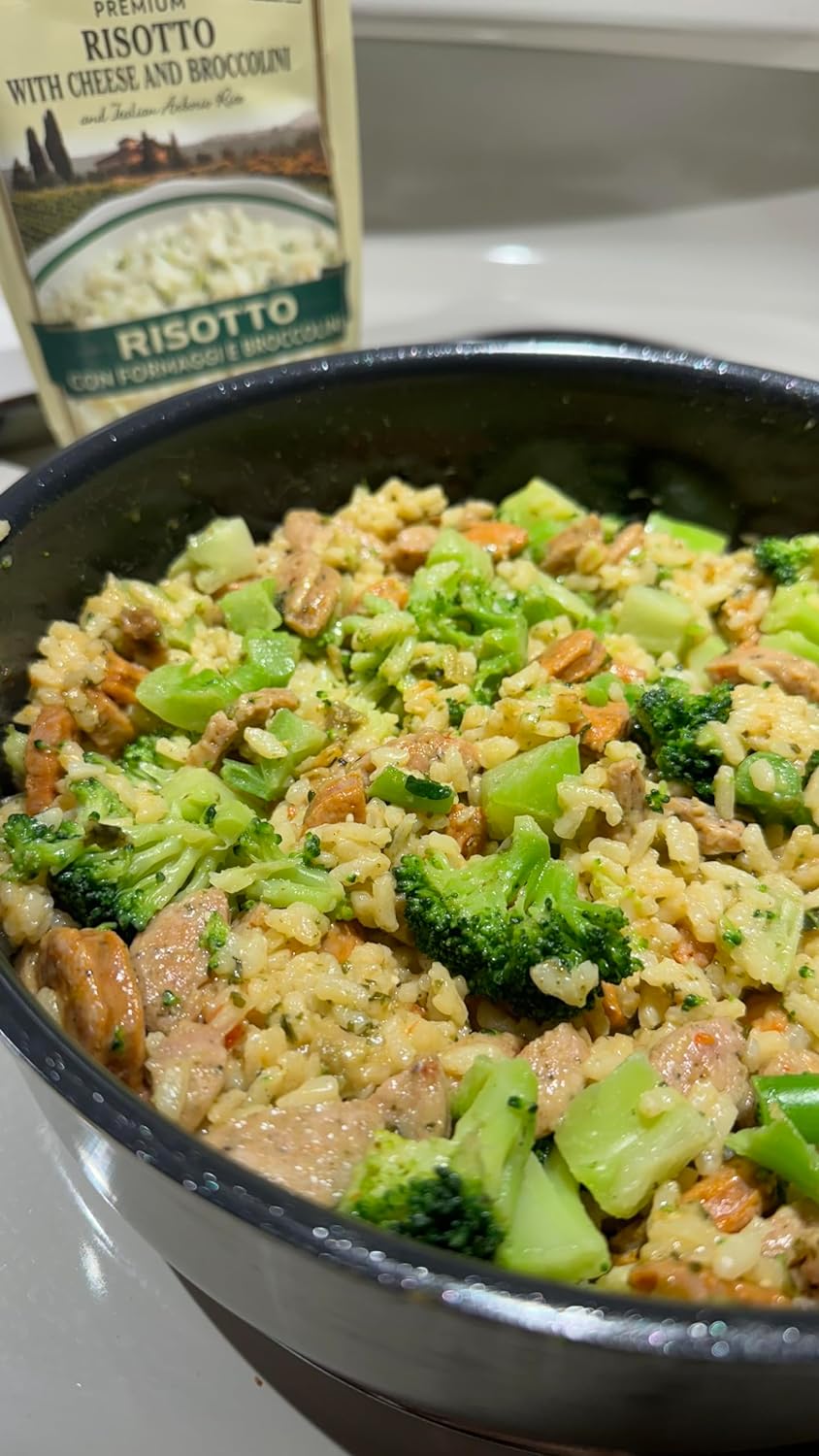 Alessi Autentico, Premium Seasoned Risotto, Italian Arborio Rice, Easy to Prepare, 8oz (Sun Dried Tomato, Pack of 6) : Rice Risotto : Grocery & Gourmet Food