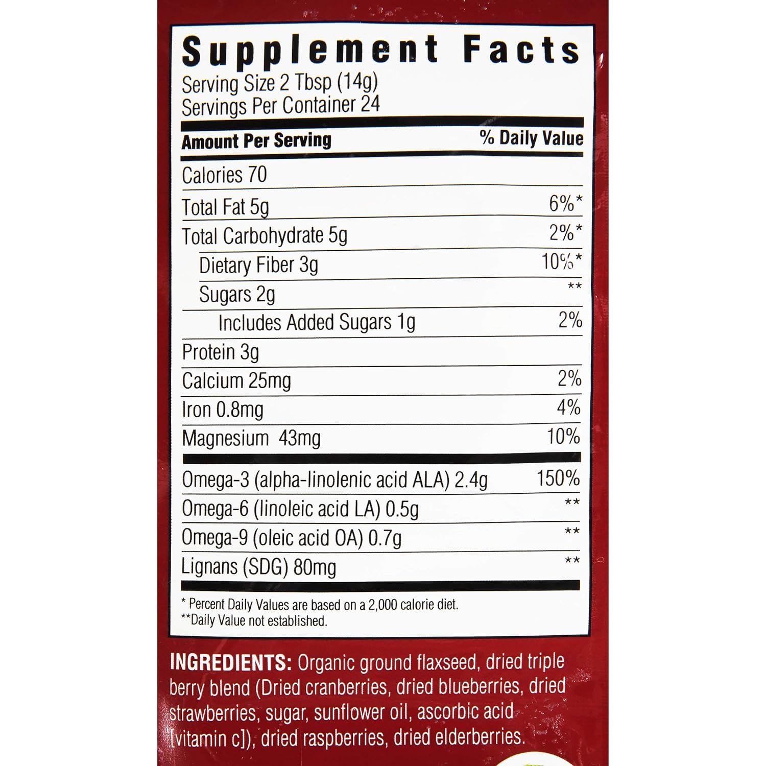 Spectrum Essentials Ground Flaxseed with Mixed Berries, 12 Oz