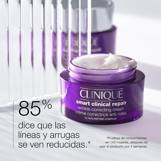 Clinique Smart Clinical Repair Wrinkle Correcting Face Cream With Hyaluronic Acid + Peptides | Anti-Aging + Hydrating