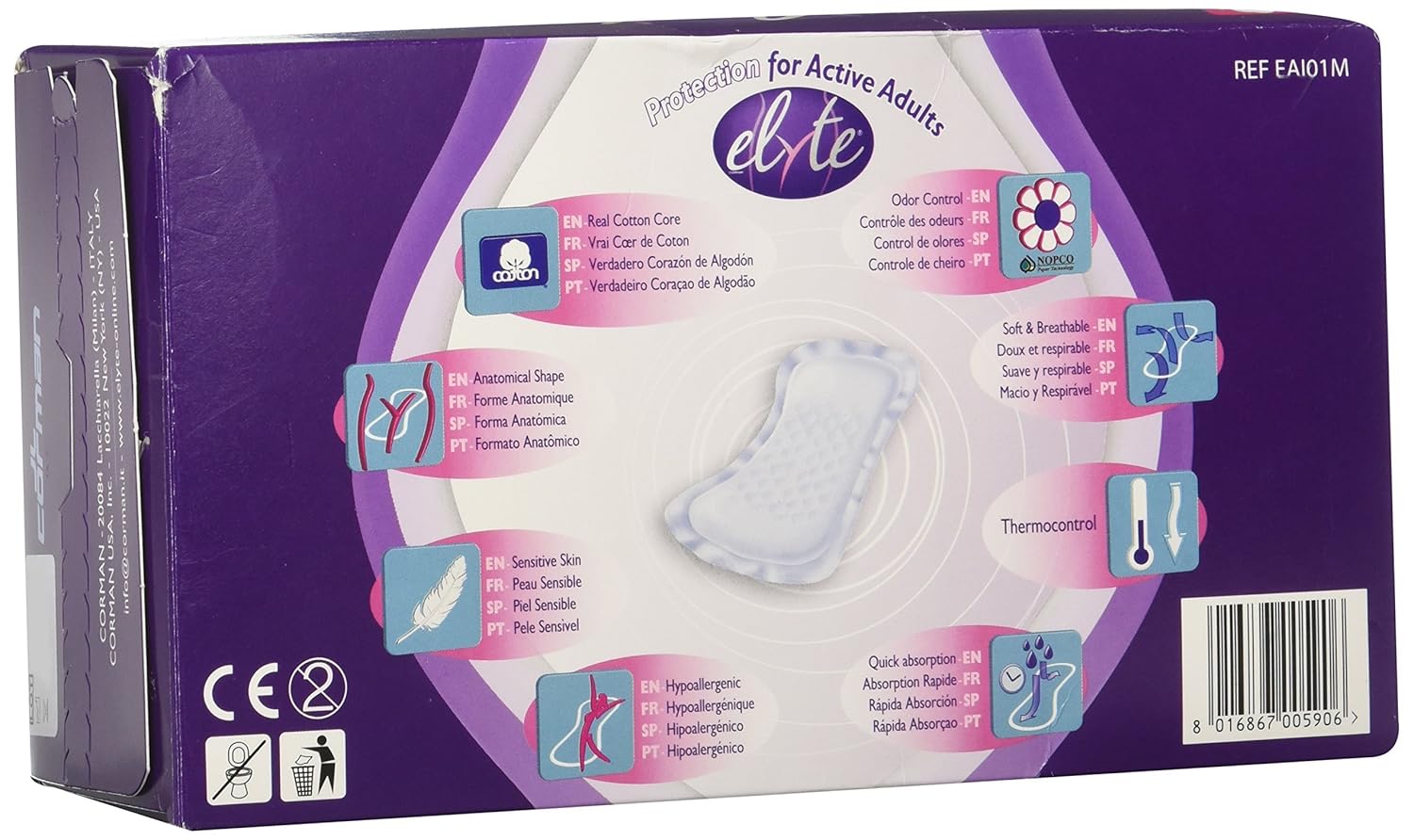 Elyte Incontinence Pads Mini, 20 Ct : Health & Household