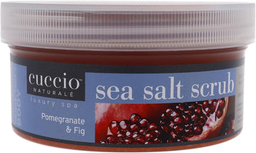 Cuccio Natural Sea Salt With Pomegranate And Fig, Medium Crystals And Fine 553 G