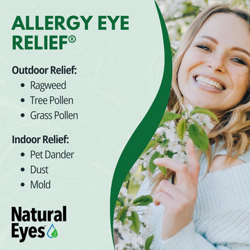Trp Natural Eyes Allergy Relief Tablets - 100% Natural Active Ingredients - Soothes Itchiness, Burning, Watering From Allergies - Fast Dissolve - 48Ct
