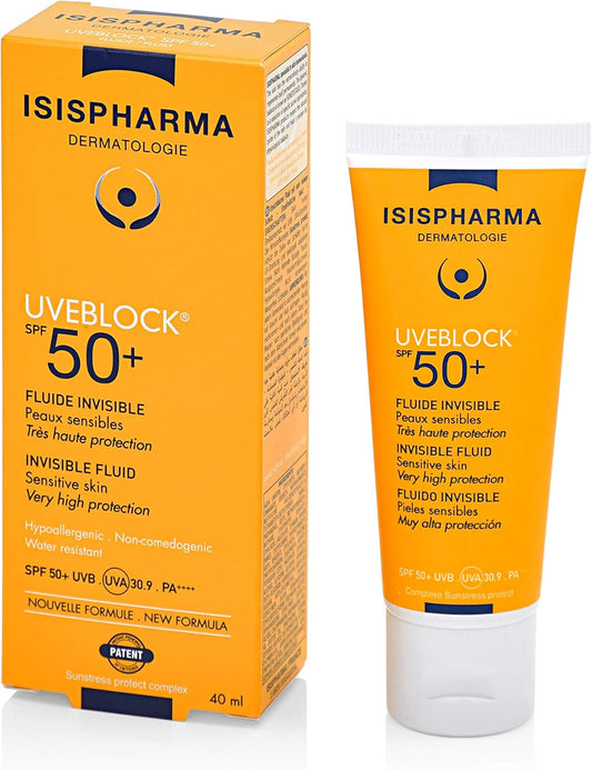Isispharma - Uveblock Spf 50+ Invisible Fluid - Sun Protection 40 Ml