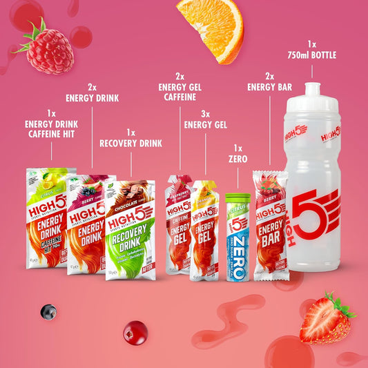 High5 Cycle Pack Containing Cycling Energy Hydration & Recovery Products