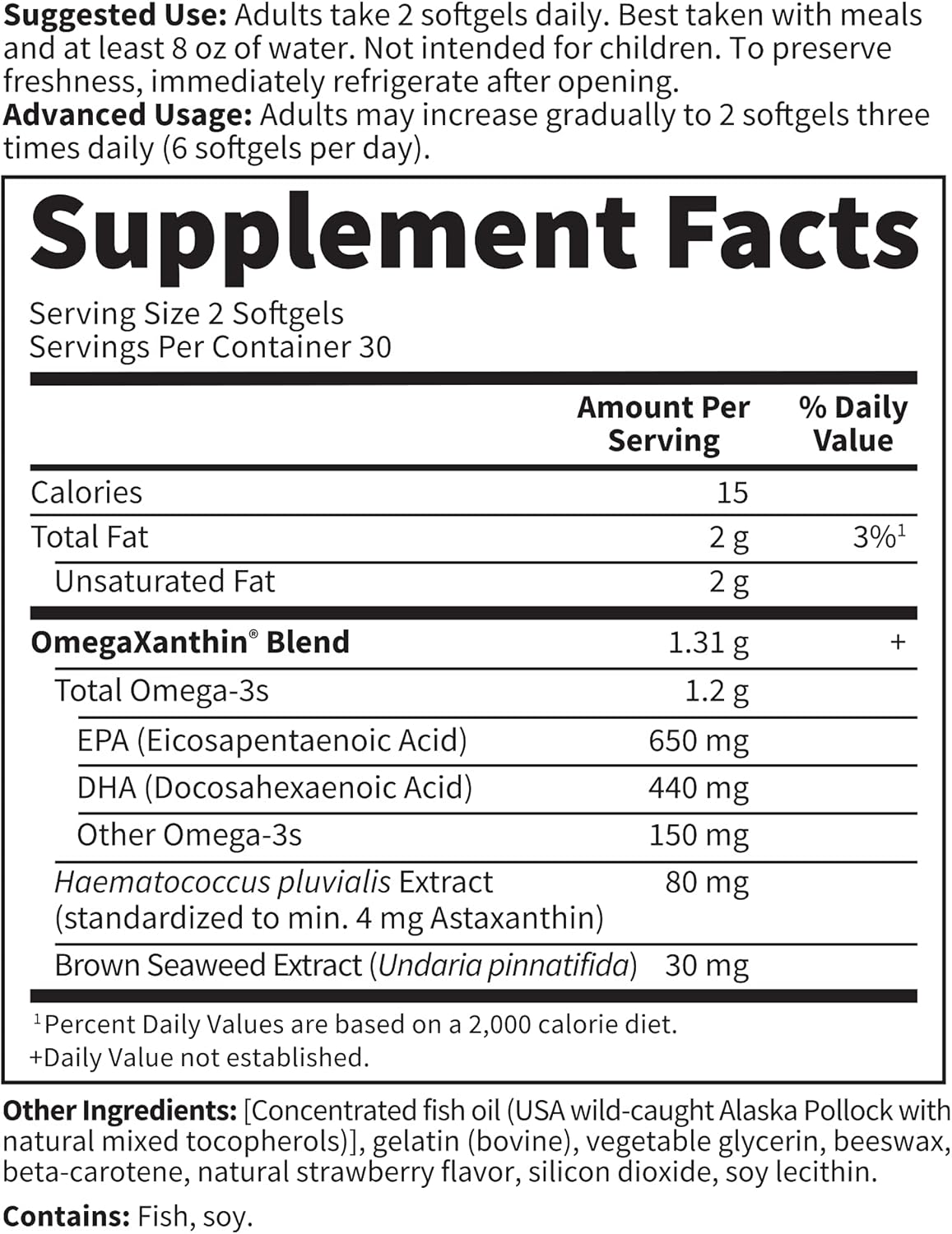 Garden Of Life Ultra Pure Epa/Dha Omega 3 Fish Oil - Oceans 3 Beyond Omega 3 Supplement With Antioxidants, 60 Softgels : Health & Household
