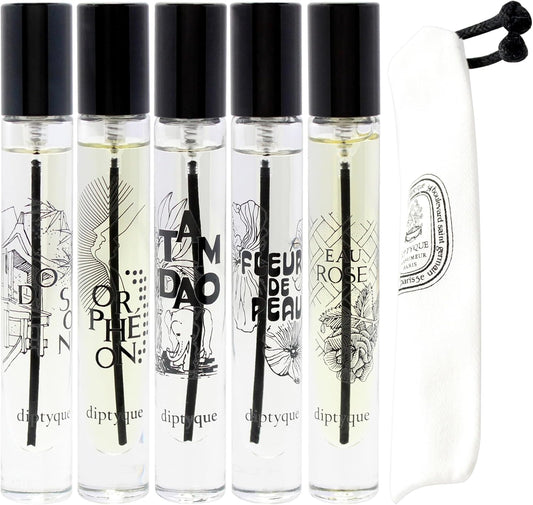 Mini Discovery Set By Diptyque For Unisex - 5 Pc Mini Gift Set 0.25Oz Fleur De Peau Edp Spray, 0.25Oz Eau Rose Edp Spray, 0.25Oz Do Son Edp Spray, 0.25Oz Orpheon Edp Spray, 0.25Oz Tam Dao Edp Spray